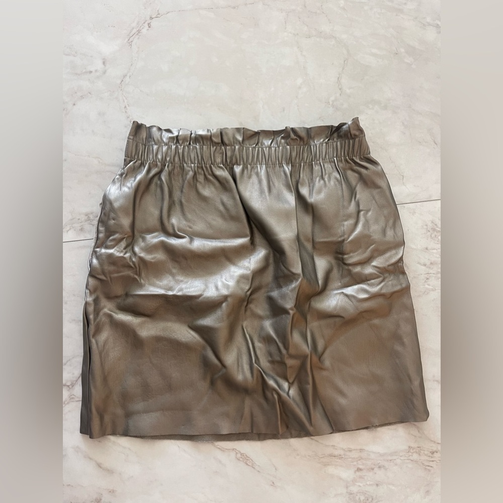 Zara Leather Stretchy Skirt